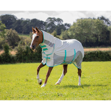 Shires Tempest Original Summer Shield with Mesh #colour_white-check