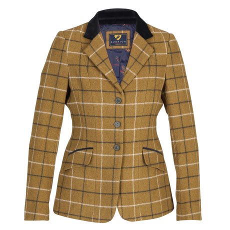Shires Aubrion Saratoga Ladies Jacket #colour_navy-natural-check