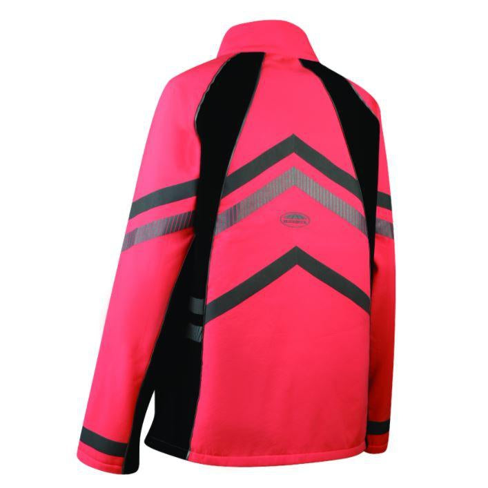Weatherbeeta Children's Reflective Softshell Fleece Lined Jacket #colour_pink