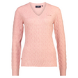 HV Polo Classy Cable Knit Sweater #colour_blush-melange