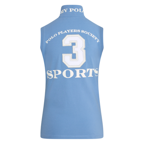 HV Polo Favouritas Sleeveless Polo Shirt #colour_riviera-blue
