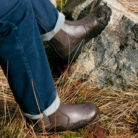 Hoggs of Fife Classic Dealer Safety Boots #colour_dark-brown