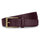 Hoggs of Fife Feather Edge Leather Belt #colour_dark-brown