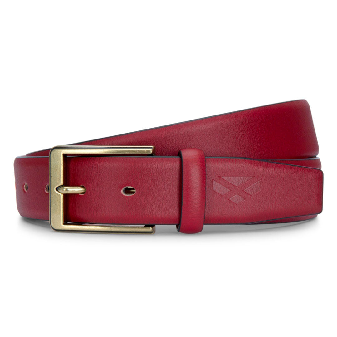 Hoggs of Fife Feather Edge Leather Belt #colour_tan