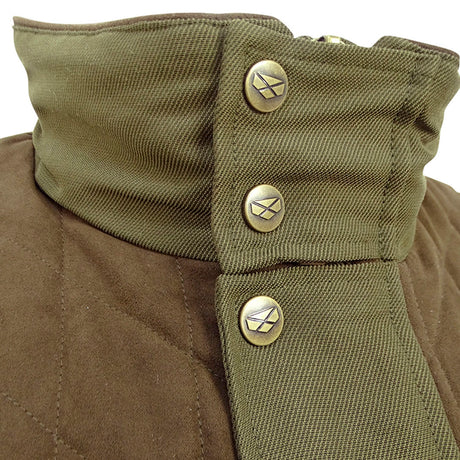 Hoggs of Fife Kincraig Men's Field Waistcoat #colour_olive-green