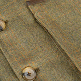 Hoggs of Fife Kinloch Men's Technical Tweed Field Waistcoat #colour_autumn-bracken