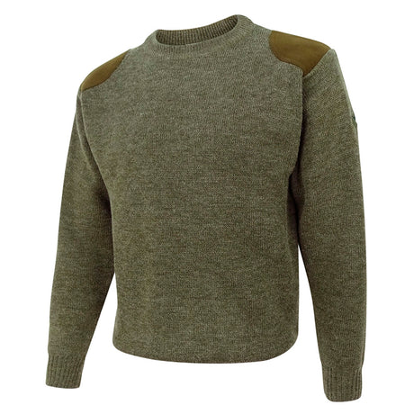 Hoggs of Fife Melrose Men's Hunting Pullover Sweatshirt #colour_soft-marled-green