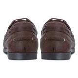 Hoggs of Fife Mull Men's Deck Shoes #colour_waxy-brown