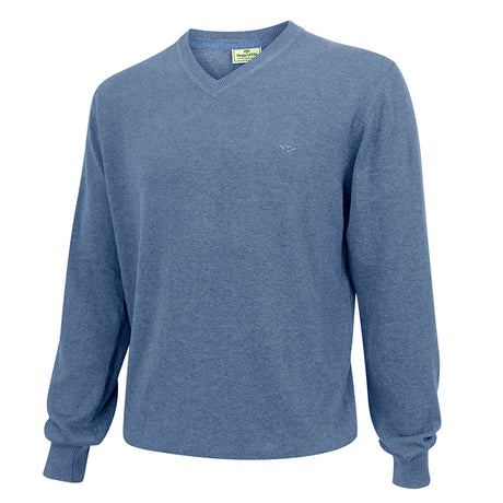 Hoggs of Fife Stirling Men's Cotton Pullover Sweatshirt #colour_light-denim