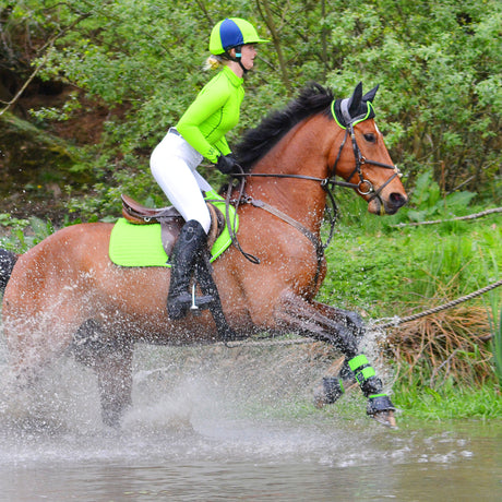 Woof Wear Performance Ladies Riding Shirt #colour_lime