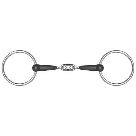Mackey Double Jointed Rubber Snaffle Bit