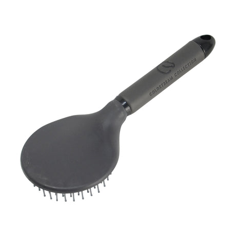 Coldstream Faux Leather Mane and Tail Brush #colour_charcoal-black