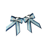 ShowQuest Piggy Bow with Tails #colour_navy-pale-blue-silver