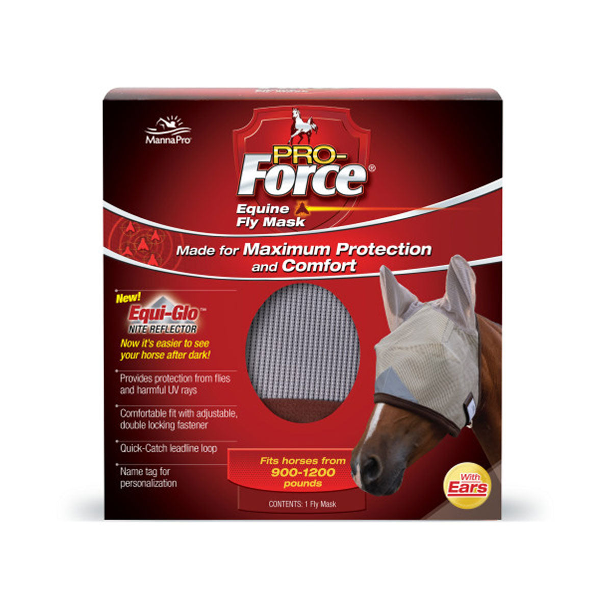Manna Pro Force Fly Mask With Ears