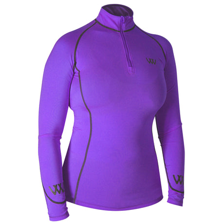 Woof Wear Performance Ladies Riding Shirt #colour_ultra-violet
