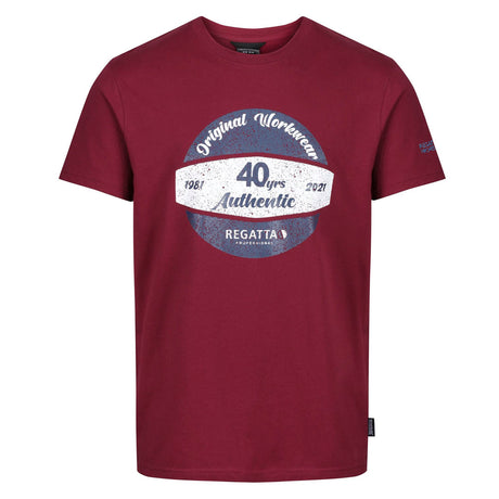 Regatta Professional Pro 40 Years T-Shirt #colour_burgundy