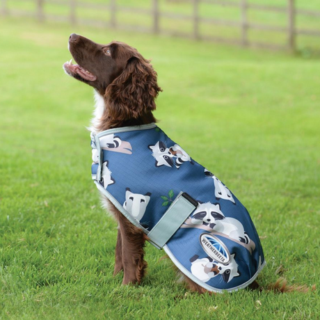 Weatherbeeta Comfitec Premier Free Parka Dog Coat Medium #colour_racoon-print