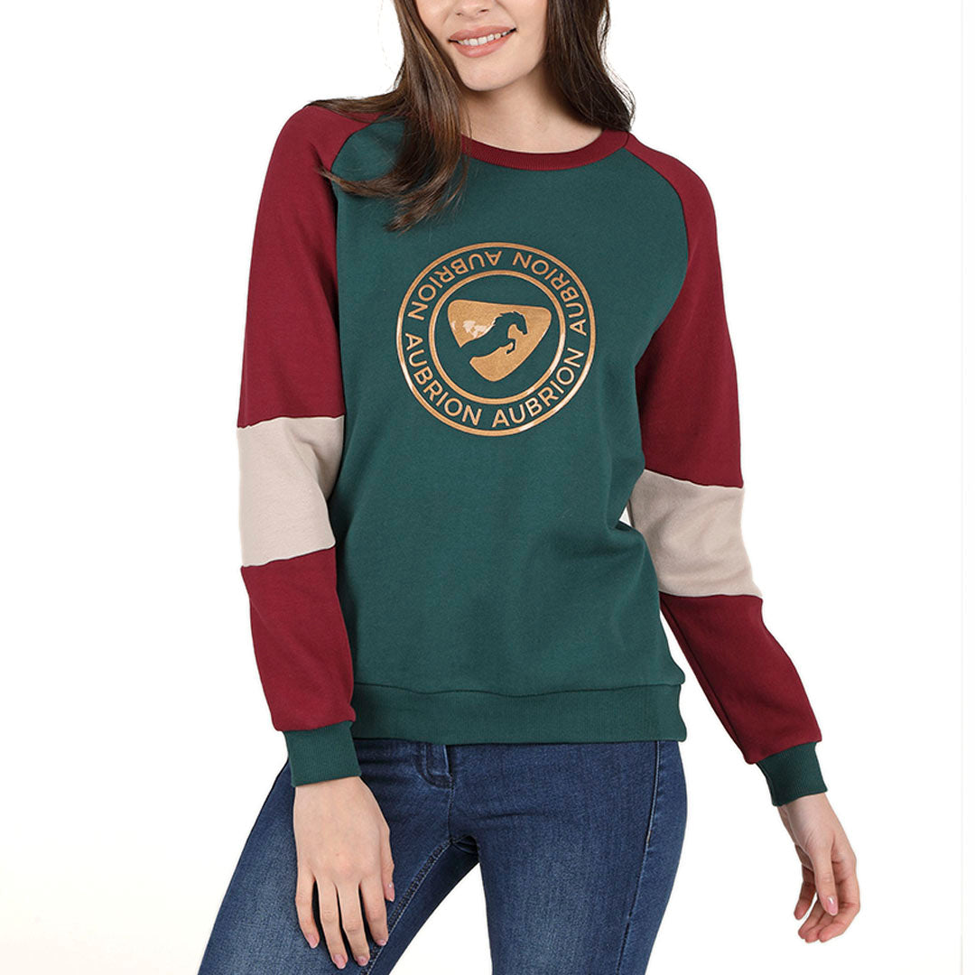 Shires Aubrion Boston Ladies Sweatshirt #colour_dark-green
