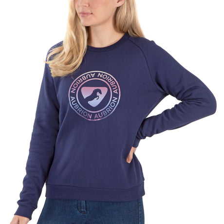 Shires Aubrion Boston Ladies Sweatshirt #colour_dark-navy