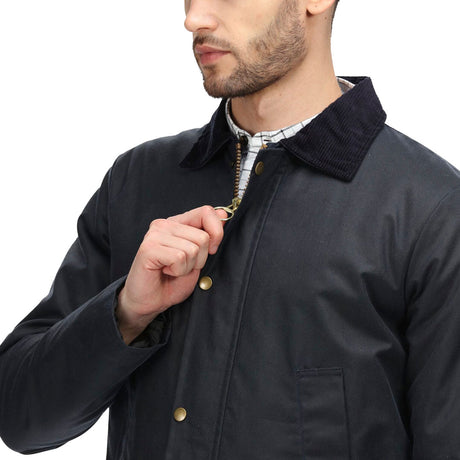 Regatta Professional Pensford Insulated Wax Jacket #colour_navy