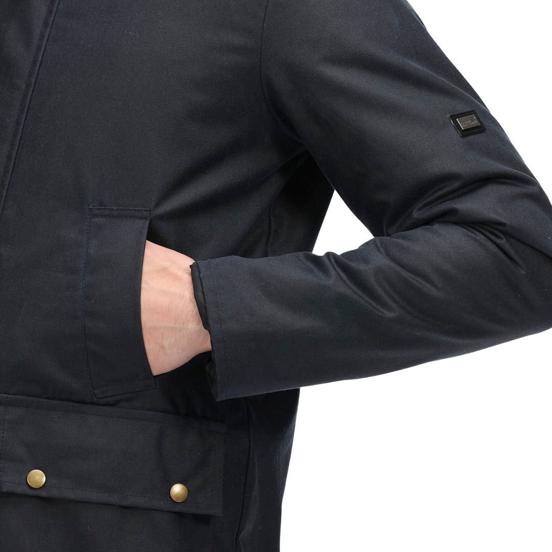 Regatta Professional Pensford Insulated Wax Jacket #colour_navy