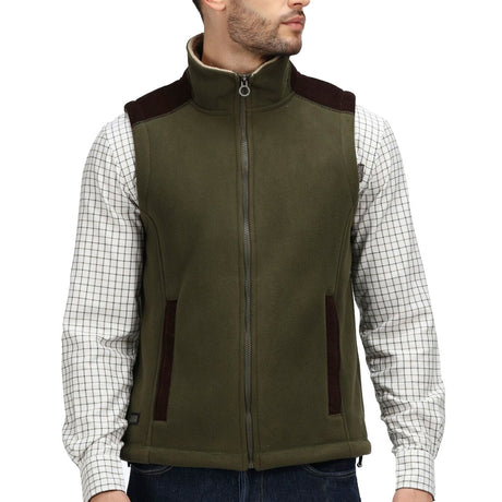 Regatta Professional Faversham Fleece Bodywarmer #colour_dark-green