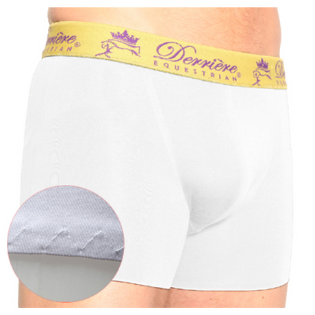 Derriere Equestrian Performance Padded Shorty Male #colour_white