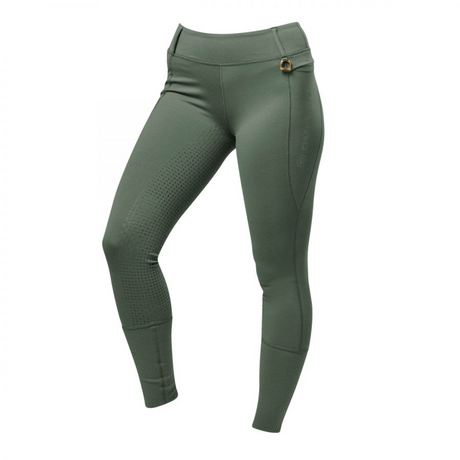 Dublin Cool IT Everyday Full Grip Ladies Riding Tights#colour_olive-green