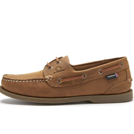 Chatham Deck II G2 Premium Leather Boat Shoes #colour_walnut