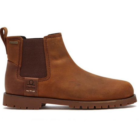 Chatham Southill Premium Leather Waterproof Chelsea Boots#colour_walnut