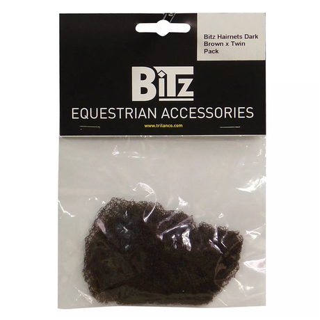 Bitz Hairnets Standard Twin Pack #colour_dark-brown