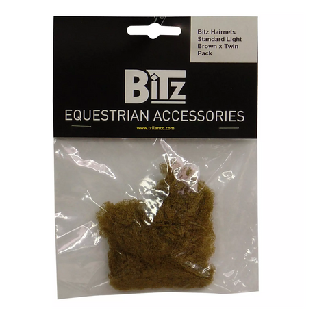 Bitz Hairnets Standard Twin Pack #colour_light-brown