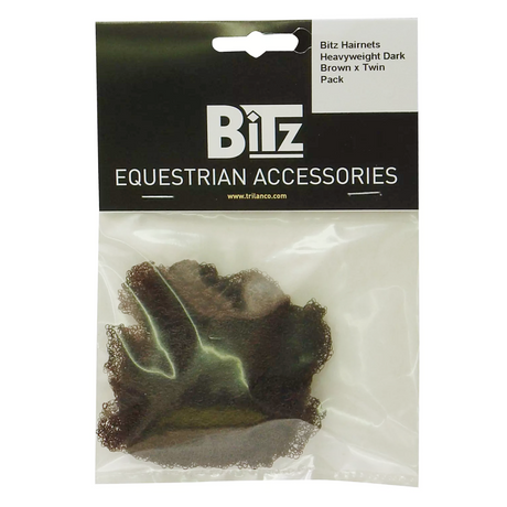 Bitz Hairnets Heavyweight Twin Pack #colour_dark-brown
