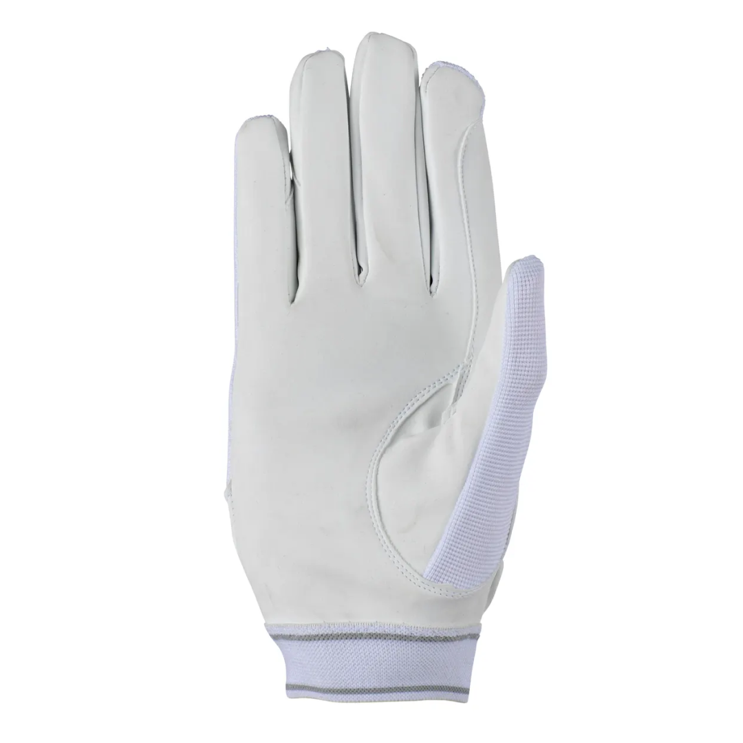 Shires Aubrion Mesh Riding Gloves #colour_white