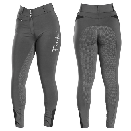 Firefoot Bankfield Ladies Sticky Bum Breeches #colour_grey-black