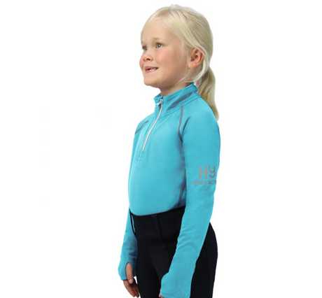 Hy Sport Active Young Rider Base Layer #colour_sky-blue