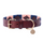 Benji & Flo Sublime Polo Leather Dog Collar #colour_grape-riviera