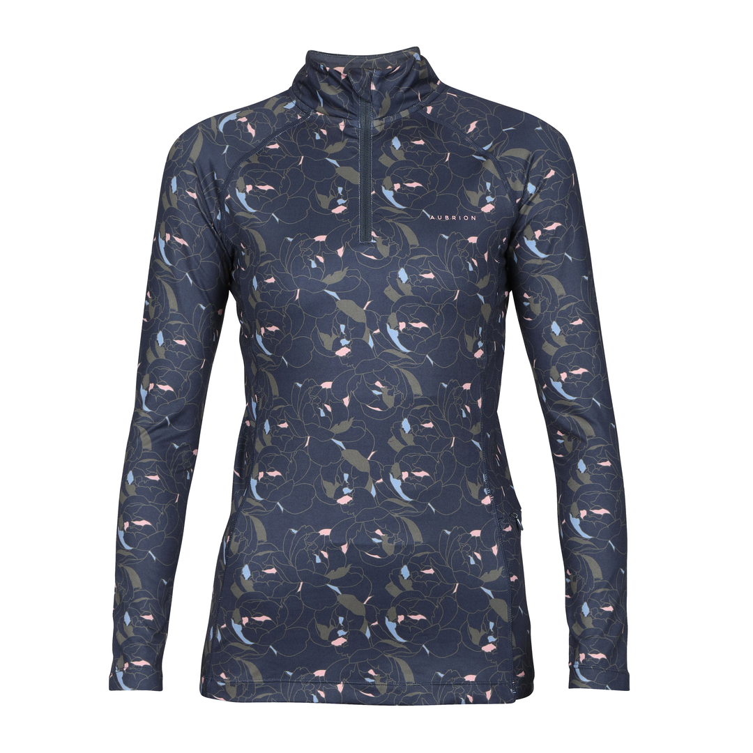 Shires Aubrion Ladies Revive Long Sleeve Base Layer #colour_peony