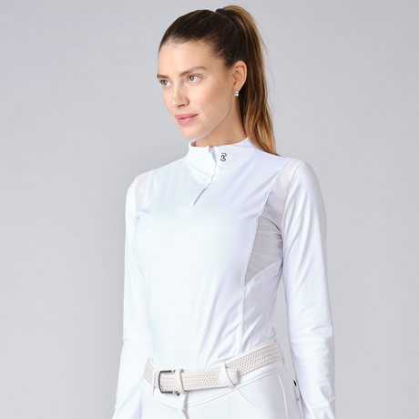PS of Sweden White Madison Long Sleeve Competition Top #colour_white