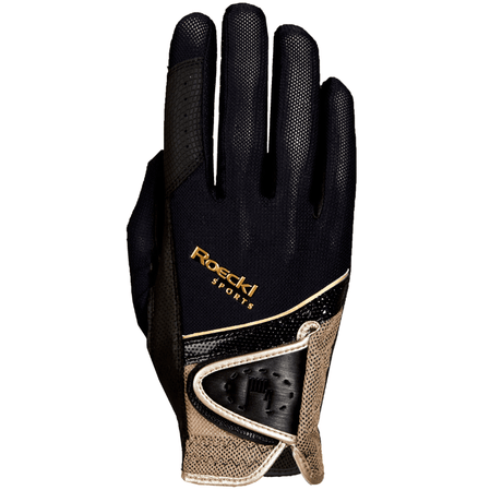 Roeckl Unisex Madrid  Gloves #colour_black-gold