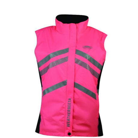 Weatherbeeta Children's Reflective Lightweight Waterproof Vest #colour_pink