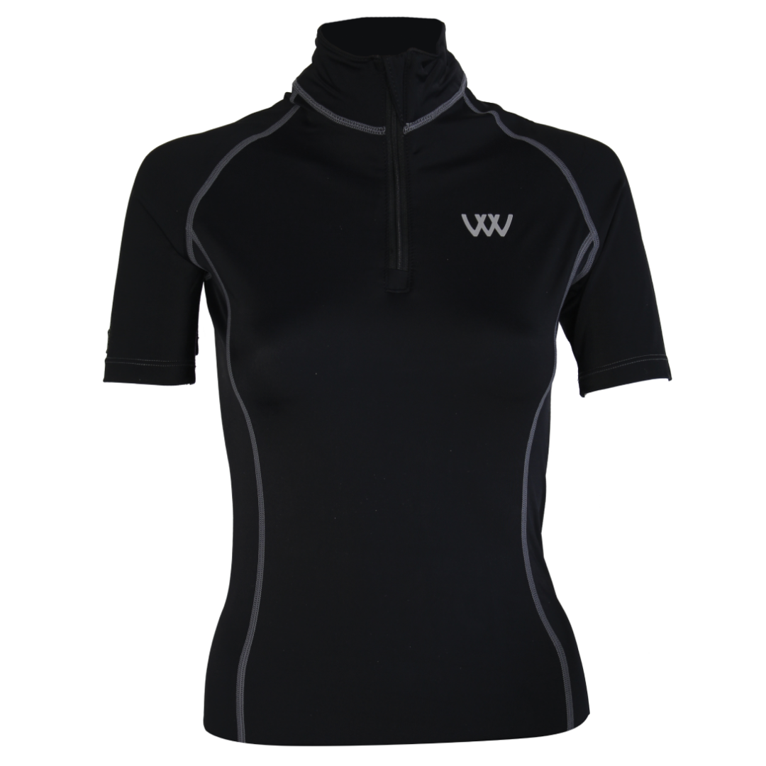 Woof Wear Performance Short Sleeve Riding Shirt #colour_black