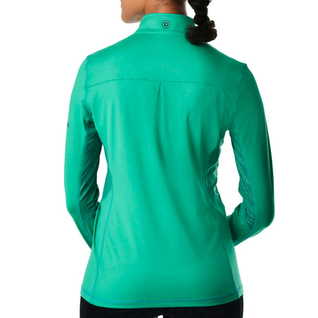 Dublin Kylee Long Sleeve Ladies Technical Shirt #colour_emerald