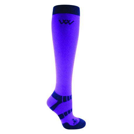 Woof Wear Winter Riding Sock #colour_ultra-violet-navy