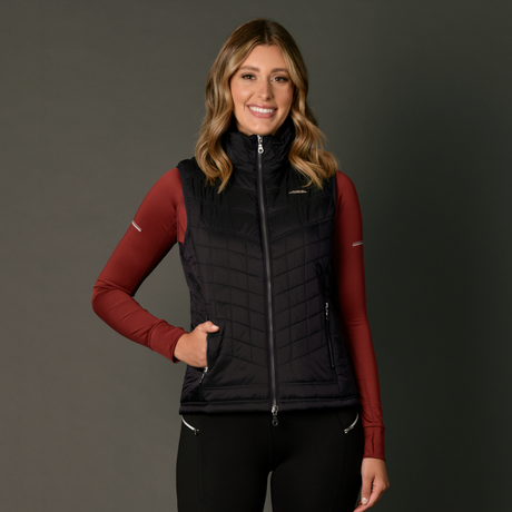 Weatherbeeta Gia Puffer Vest #colour_black