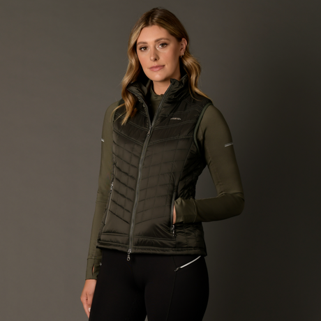 Weatherbeeta Gia Puffer Vest #colour_olive
