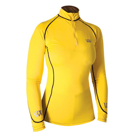 Woof Wear Performance Ladies Riding Shirt #colour_yellow