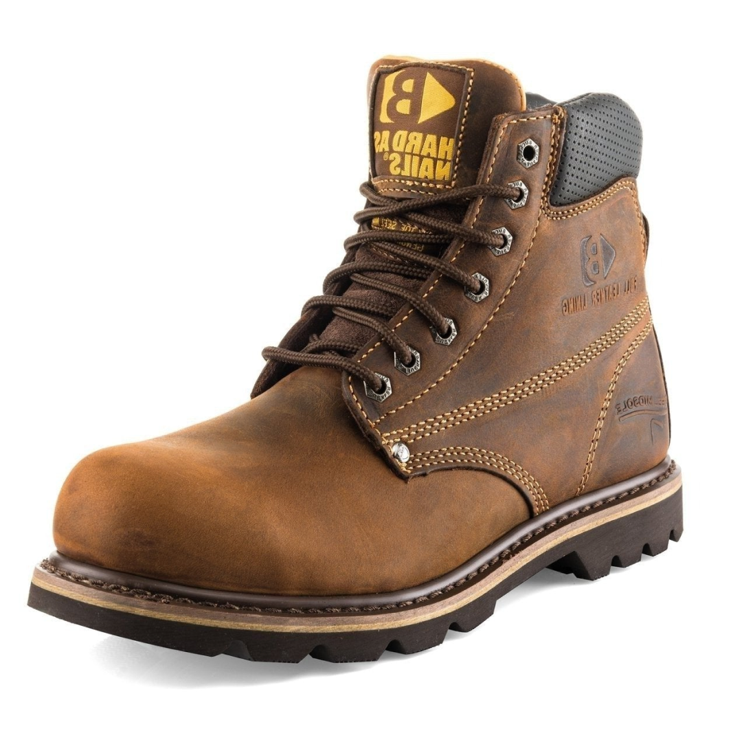 Buckbootz B425SM Safety Lace Boot #colour_brown