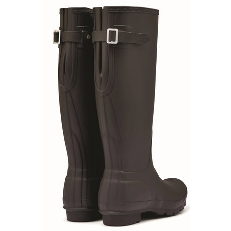 Hunter Original Tall Back Adjustable Women's Wellington Boots #colour_black