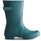 Hunter Original Women's Short Back Adjustable Wellington Boots #colour_blue